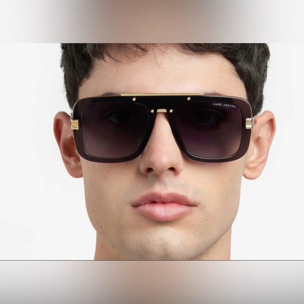 Marc Jacobs Black and Gold Sunglasses